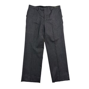 NEW Linea Naturale Luxe Italy 38x31 Charcoal Birdseye Soft Tweed Pants Trousers